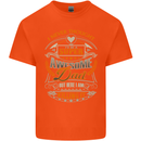 Super Awesome Dad Funny Fathers Day Mens Cotton T-Shirt Tee Top Orange
