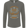 Super Awesome Dad Funny Fathers Day Mens Long Sleeve T-Shirt Charcoal