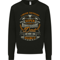 Super Awesome Dad Funny Fathers Day Mens Sweatshirt Jumper Black