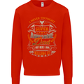 Super Awesome Dad Funny Fathers Day Mens Sweatshirt Jumper Bright Red