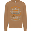 Super Awesome Dad Funny Fathers Day Mens Sweatshirt Jumper Caramel Latte