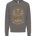 Super Awesome Dad Funny Fathers Day Mens Sweatshirt Jumper Charcoal