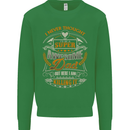 Super Awesome Dad Funny Fathers Day Mens Sweatshirt Jumper Irish Green