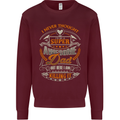 Super Awesome Dad Funny Fathers Day Mens Sweatshirt Jumper Maroon