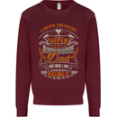 Super Awesome Dad Funny Fathers Day Mens Sweatshirt Jumper Maroon