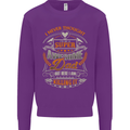 Super Awesome Dad Funny Fathers Day Mens Sweatshirt Jumper Purple