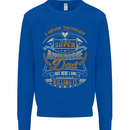 Super Awesome Dad Funny Fathers Day Mens Sweatshirt Jumper Royal Blue
