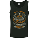 Super Awesome Dad Funny Fathers Day Mens Vest Tank Top Black