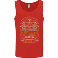Super Awesome Dad Funny Fathers Day Mens Vest Tank Top Red