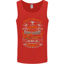 Super Awesome Dad Funny Fathers Day Mens Vest Tank Top Red
