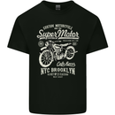 Super Motor Cafe Racer Motorcycle Biker Kids T-Shirt Childrens Black