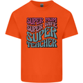 Super Mum Wife Teacher Kids T-Shirt Childrens Orange