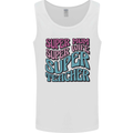 Super Mum Wife Teacher Mens Vest Tank Top White