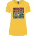 Super Mum Wife Teacher Womens Wider Cut T-Shirt Yellow