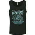Superbike Birmingham Motorcycle Biker Mens Vest Tank Top Black
