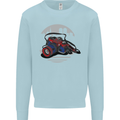 Superhero Camera Photography Photorapher Kids Sweatshirt Jumper Light Blue