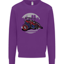Superhero Camera Photography Photorapher Kids Sweatshirt Jumper Purple