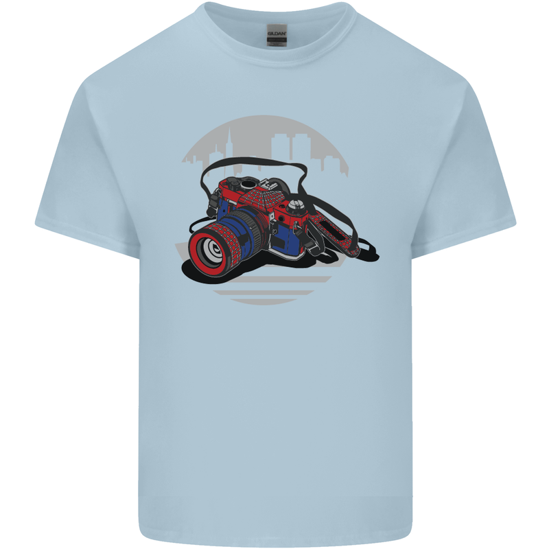 Superhero Camera Photography Photorapher Kids T-Shirt Childrens Light Blue