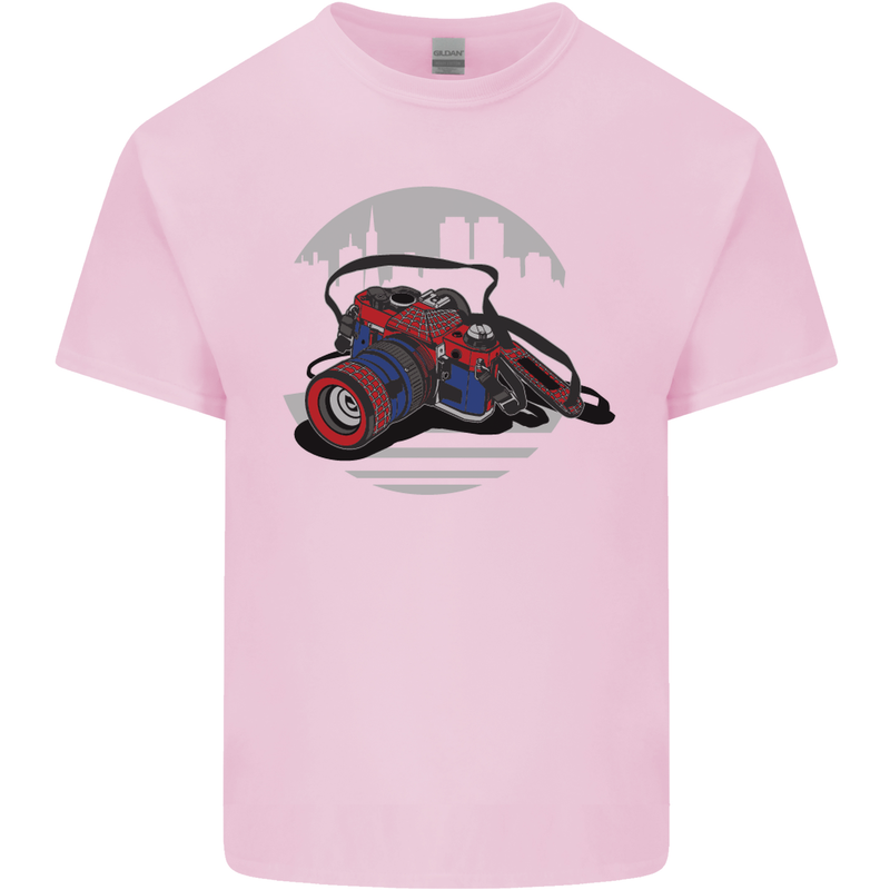 Superhero Camera Photography Photorapher Kids T-Shirt Childrens Light Pink