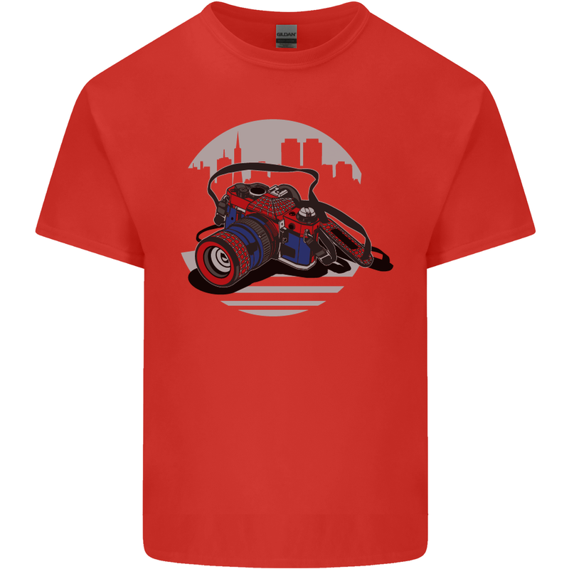 Superhero Camera Photography Photorapher Kids T-Shirt Childrens Red