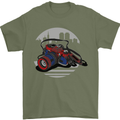 Superhero Camera Photography Photorapher Mens T-Shirt Cotton Gildan Military Green