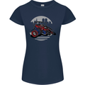 Superhero Camera Photography Photorapher Womens Petite Cut T-Shirt Navy Blue