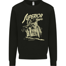 Superior Brand Motorbike Biker Motorcycle Mens Sweatshirt Jumper Black