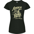 Superior Brand Motorbike Biker Motorcycle Womens Petite Cut T-Shirt Black