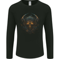 Superior Skull SCI-FI Demon Fantasy Mens Long Sleeve T-Shirt Black