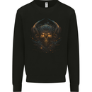 Superior Skull SCI-FI Demon Fantasy Mens Sweatshirt Jumper Black