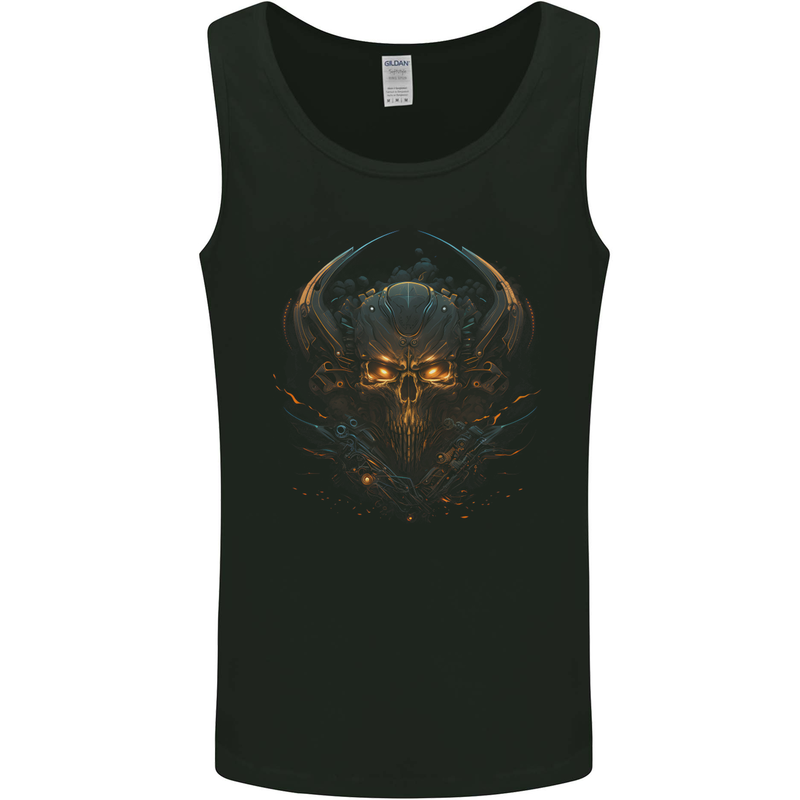 Superior Skull SCI-FI Demon Fantasy Mens Vest Tank Top Black