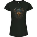 Superior Skull SCI-FI Demon Fantasy Womens Petite Cut T-Shirt Black