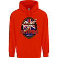 Supermarine Spitfire Flying Legend Childrens Kids Hoodie Bright Red