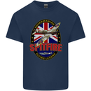 Supermarine Spitfire Flying Legend Kids T-Shirt Childrens Navy Blue