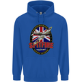 Supermarine Spitfire Flying Legend Mens 80% Cotton Hoodie Royal Blue