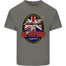 Supermarine Spitfire Flying Legend Mens Cotton T-Shirt Tee Top Charcoal