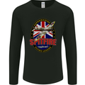 Supermarine Spitfire Flying Legend Mens Long Sleeve T-Shirt Black
