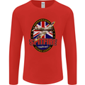 Supermarine Spitfire Flying Legend Mens Long Sleeve T-Shirt Red