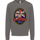 Supermarine Spitfire Flying Legend Mens Sweatshirt Jumper Charcoal
