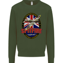 Supermarine Spitfire Flying Legend Mens Sweatshirt Jumper Forest Green