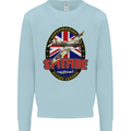 Supermarine Spitfire Flying Legend Mens Sweatshirt Jumper Light Blue