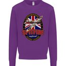 Supermarine Spitfire Flying Legend Mens Sweatshirt Jumper Purple