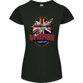 Supermarine Spitfire Flying Legend Womens Petite Cut T-Shirt Black