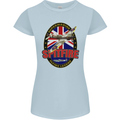 Supermarine Spitfire Flying Legend Womens Petite Cut T-Shirt Light Blue