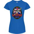 Supermarine Spitfire Flying Legend Womens Petite Cut T-Shirt Royal Blue