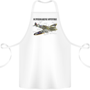 Supermarine Spitfire Infopic Cotton Apron 100% Organic White