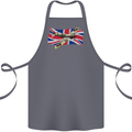 Supermarine Spitfire with the Union Jack Cotton Apron 100% Organic Steel