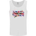 Supermarine Spitfire with the Union Jack Mens Vest Tank Top White