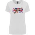 Supermarine Spitfire with the Union Jack Womens Wider Cut T-Shirt White