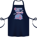 Support Your Local Planet Climate Change Cotton Apron 100% Organic Navy Blue
